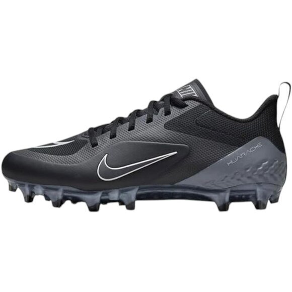 Nike Alpha Huarache 8 Pro Black Grey CW4439-011 Mens Lacrosse Cleats Size 13 NWT - Picture 1 of 10